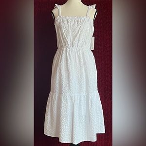 NWT Peyton & Parker Girls White Summer Midi Dress Size XL (16)